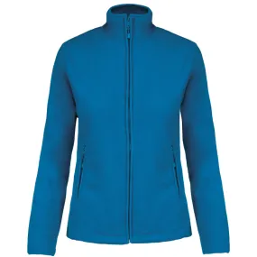 Light Blue Turquoise Women's Microfleece Jacket - TOPTEX