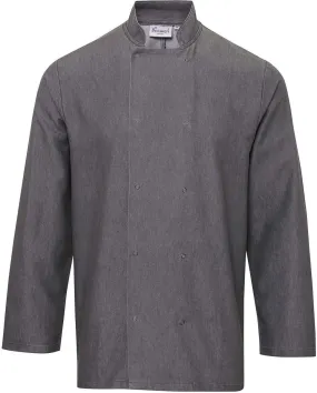 Long Sleeve Denim Grey Kitchen Jacket - PR660
